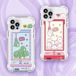 갤럭시S21플러스 캐릭터 인형뽑기 에어쿠션 투명 젤 하드 실리콘 케이스 : 흥이네껍데기