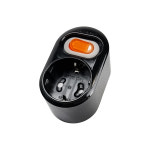 현대 3구 블랙 멀티탭 개별 스위치 회전형 선없는 콘센트 미니 10A : GHF