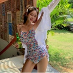 원피스 수영복 여자 실내수영장 섹시한 고품질 비치웨어 화사한 귀여운 발랄한 사진빨 잘받는 촬영 뱃살보정 군살잡아주는 : 매버릭스 코리아