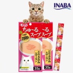 이나바 챠오 츄르스프 4연팩 참치 가리비관자(TCR-142), 140g, 1개 : 청춘개밥