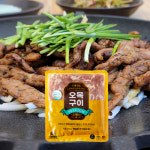 HACCP 국산 유황오리 목살 양념육 오목구이 300g : 코리아탑