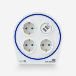 러그박스 LUG-RU10M-BW-1.0 라운드탭 10M 캠핑 릴선 화이트 : 지아웃도어