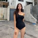 러블리 섹시 여자 원피스 모노키니 수영복 솔리드 섹시한 끈 검정 블랙 풀파티 클럽 예쁜 언니 수영복 풀빌라 온천 자쿠지 : 매버릭스 코리아