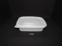 죽용기 G2006(소) 일회용 사각 포장용기 650ml (400개) : 소풍더하기