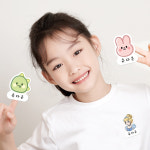 의류전용 방수 네임스티커 다리미 없이 붙이는 이름 어린이집 감성 : 도트앤라인