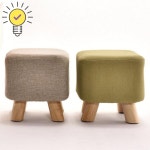 H6461 네모 미니 스툴 5colors 스툴 미니스툴 사각스툴 침실가구 거실가구 침실 : benjaminc