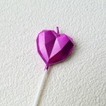 하트초 특이한 생일 파티 케이크 메탈 초 : 소 소 애