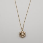 14K 꼬냑다이아 꽃목걸이 : JACE