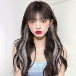 똑딱이핀 헤어브릿지 코스프레 컬러 붙임 가발 : 아이엠팀
