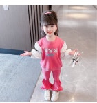 여리네 여아 퍼프소매차차상하세트 수입아동복 : 여리네옷짱