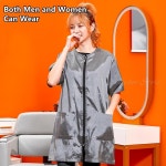 애견 미용복 가운 여름 애완동물 가게 유니폼 앞치마 방수 통기성 작업복 먼지 개 고양이 : 오다직구