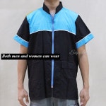 애견 미용복 가운 애완동물 숍 작업 유니폼 뷰티 미용실 작업복 지퍼 개 호흡 앞치마 G0 : 오다직구