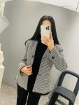 하운드 체크 후드 인 자켓 (수입) : 리앤블리
