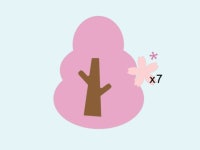 [벚꽃나무+벚꽃잎] 봄환경판 신학기 환경구성 게시판꾸미기 벽면구성 완제품 반제품 : 아띠작업실