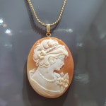 천연쉘까메오 목걸이 : Salon de gem