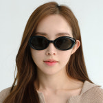 젠틀몬스터 선글라스 라모드 01 블랙 오벌 타원형 뿔테 데일리 여자 남자 LA MODE : GLASSCODE3927