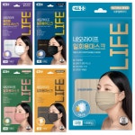 네오라이프 일회용 미세먼지 마스크 국내생산 성인용 베이지 10매입 5개 : 대상메디칼