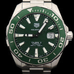 [중고명품 미스터문] Tag Heuer(태그호이어) WAY201S.BA0927 43MM 스틸 오토매틱 헐크 그린 아쿠아레이서 다이버 300 남성 시계... 