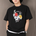 [아우라큐] 20수 트임 반팔티 P12 남여공용 빅사이즈 반팔 티셔츠 반티 : 아우라큐