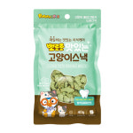 뽀로로 맛있는 고양이스낵 크런치 고양이 이빨 과자 간식 참치+페퍼민트, 40g, 1개 : 올코