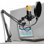 VM800 3.5mn 단자 방송용 유튜브 콘덴서 마이크 개인 ASMR 녹음용 유선 1인 : 늘푸른컴퍼니