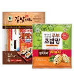 명품김밥세트 520gX1개 주부초밥짱 새콤달콤유부 160gX2 : 셀리팩토리