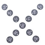 정원용품 라운 번호 축산 농장 식물 레이블 양봉 상자 매기기 승/홀 태그 동물 가축 마커 꽃 분류 기호 : 방앤방마켓