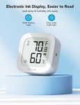 Govee WiFi 온도계 습도계 H5103, 전자 잉크 디스플레이가 있는 실내 블루투스 온도 습도 센서, 앱 알림 알림, 무 : 루시아 공원