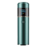 1 Pc 남자 전기 미니 면도기 LED 디스플레이 수염 방수 충전식 머리 제거 블랙/그린/실버 : 깡통마켓몰