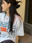 오버핏 안느 프린팅 반팔티 (3color) : MATE:메이트