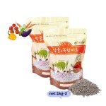 태흥F&G 작물엔 복합비료1kg-2봉 친환경 텃밭 주말농장 균형성장 내병성강 모든식물용 : 광림아그로