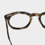 애쉬컴팩트 안경 헤이더 48 C3 올리브 톨토이즈 남자 빈티지 뿔테 안경테 : 핫선글라스