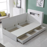 루나 LED조명 서랍형 수납 원목 슈퍼싱글 침대 프레임 : 센쏘지아