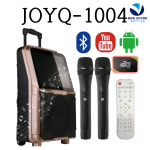 JOYQ-1004 이동식노래방 앰프+스피커+반주기+무선마이크2대+리모컨 : 비비케이사운드
