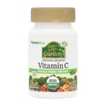 [Natures Plus 네이쳐스 플러스] 소스 오브 라이프 가든 오가닉 비타민 C, 60 베지캡슐, Source of Life Garden Organic Vitamin C... 