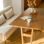 미네 리빙다이닝 4인 원목 기본형 식탁세트(소파1) : 레트로 하우스