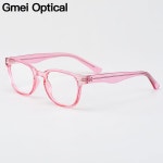 긴 Gmei 타원형 핑크 투명 여성 안경 프레임 H8034안경 : 오다직구