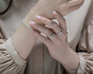 925실버 프리미엄 평반지 각인 남녀 학생 우정 커플 기념 은반지 : 체루실버