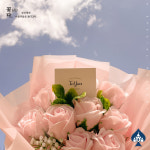 핑크 장미 비누꽃 다발 / 로즈 발렌타인 화이트 데이 기념일 축하 졸업식 유치원 : 디자인캐슬