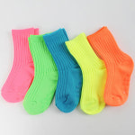 [자매베베] 아동양말 유아동양말 형광골지 5족SET 남아여아공용양말 : 자매베베