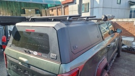 캐노피하드탑 렉스턴스포츠 칸 쿨멘 무쏘스포츠  알루미늄  차박 적재함덮개 루프탑텐트 픽업트럭 캠핑하드탑 구조변경 양문열림 : 형제지프