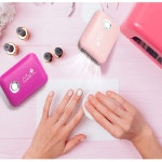 fan 팬 선풍기 USB 휴대용 속눈썹 마스카라 건조기 공기 송풍기 접착제 가짜 눈 연장 용품 도구 접목된 액세서리 : THE PANDA 더판다