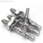 304 스테인레스 스틸 확장 나사 웨지 앵커 스루 볼트 M6 M8 M10 M12 M16 자동차 수리 하드웨어 도구 : soomall2