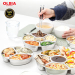 올비아 스텐 나눔찬통 독립칸칸 스텐찬합/SUS304 국내산 3칸 5칸 6칸 나눔 : 상상상회