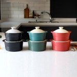 국내산 중사이즈 IH 무균열 뚝배기 틴타 도자기 보온성 우수 : 은주방스토리