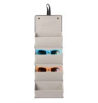 다이소 4단 다용도 서랍형 가죽 안경 선글라스 집 케이스 파우치 정리함 통 수납함 : 문스타의집