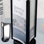 A4 1/3POP꽂이 3면회전 블랙 행사홍보 메뉴안내 : 동남 상회