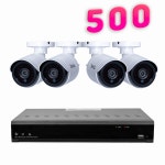 500만화소 CCTV자가설치 세트 화인츠 (기본10m 케이블 4개 구성) : YES CCTV