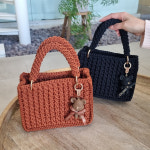 DIY 코바늘 포이 토트백 미니백 봉다리 망태기 가방 손뜨개 에코 뜨개 패키지 : 러브얀 LOVE yarn