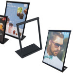 A4아크릴 POP꽂이 튼튼한철재프레임 홍보안내 경사스탠드 : 동남 상회